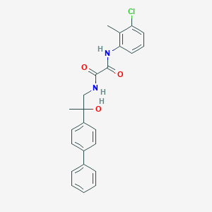 molecular formula C24H23ClN2O3 B2764607 N1-(2-([1,1'-biphenyl]-4-yl)-2-hydroxypropyl)-N2-(3-chloro-2-methylphenyl)oxalamide CAS No. 1396869-06-9