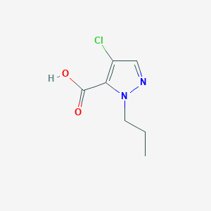 molecular formula C7H9ClN2O2 B2764617 4-Chloro-1-propyl-1H-pyrazole-5-carboxylic acid CAS No. 1006483-46-0