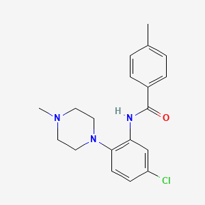 N-[5-chloro-2-(4-methylpiperazin-1-yl)phenyl]-4-methylbenzamide