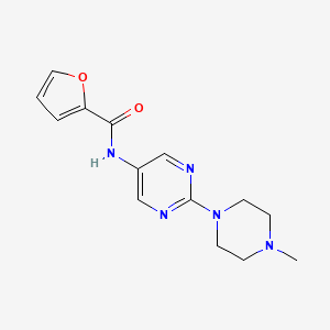 molecular formula C14H17N5O2 B2764638 N-(2-(4-methylpiperazin-1-yl)pyrimidin-5-yl)furan-2-carboxamide CAS No. 1421457-52-4