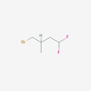 4-Bromo-1,1-difluoro-3-methylbutane