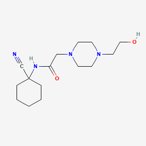 molecular formula C15H26N4O2 B2764647 N-(1-cyanocyclohexyl)-2-[4-(2-hydroxyethyl)piperazin-1-yl]acetamide CAS No. 1223060-09-0