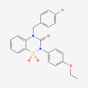 4-(4-bromobenzyl)-2-(4-ethoxyphenyl)-2H-benzo[e][1,2,4]thiadiazin-3(4H)-one 1,1-dioxide