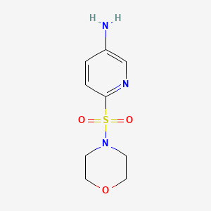 molecular formula C9H13N3O3S B2764659 6-(Morpholine-4-sulfonyl)pyridin-3-amine CAS No. 1215925-33-9
