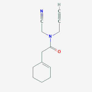 N-(Cyanomethyl)-2-(cyclohexen-1-yl)-N-prop-2-ynylacetamide