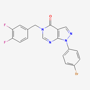 1-(4-bromophenyl)-5-(3,4-difluorobenzyl)-1,5-dihydro-4H-pyrazolo[3,4-d]pyrimidin-4-one