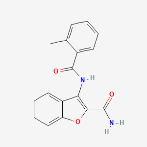 3-(2-Methylbenzamido)benzofuran-2-carboxamide