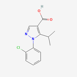 1-(2-chlorophenyl)-5-(propan-2-yl)-1H-pyrazole-4-carboxylic acid