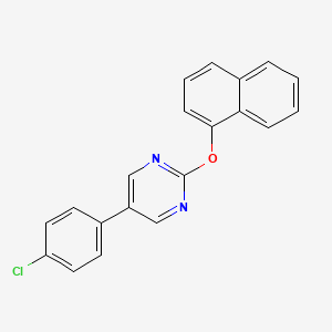 5-(4-Chlorophenyl)-2-(1-naphthyloxy)pyrimidine