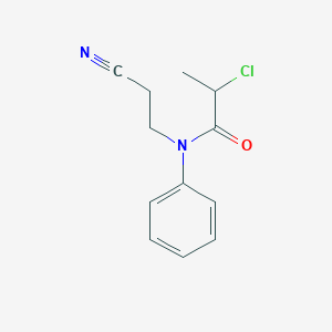 2-chloro-N-(2-cyanoethyl)-N-phenylpropanamide