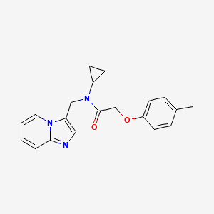 molecular formula C20H21N3O2 B2764699 N-cyclopropyl-N-(imidazo[1,2-a]pyridin-3-ylmethyl)-2-(p-tolyloxy)acetamide CAS No. 1448029-99-9