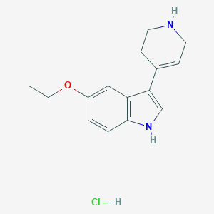 molecular formula C15H19ClN2O B027647 5-Ethoxy-3-(1,2,3,6-tetrahydro-4-pyridinyl)-1H-indole hydrochloride CAS No. 109793-71-7