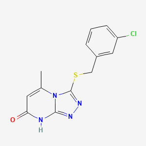 3-[(3-chlorobenzyl)thio]-5-methyl[1,2,4]triazolo[4,3-a]pyrimidin-7(8H)-one