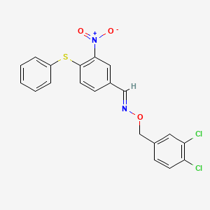 3-nitro-4-(phenylsulfanyl)benzenecarbaldehyde O-(3,4-dichlorobenzyl)oxime