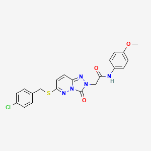2-(6-((4-chlorobenzyl)thio)-3-oxo-[1,2,4]triazolo[4,3-b]pyridazin-2(3H)-yl)-N-(4-methoxyphenyl)acetamide