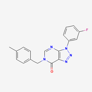 3-(3-Fluorophenyl)-6-[(4-methylphenyl)methyl]triazolo[4,5-d]pyrimidin-7-one