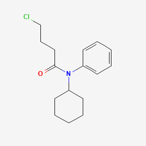 molecular formula C16H22ClNO B2764715 4-chloro-N-cyclohexyl-N-phenylbutanamide CAS No. 1023536-91-5