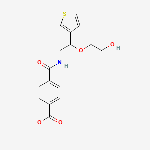 Methyl 4-((2-(2-hydroxyethoxy)-2-(thiophen-3-yl)ethyl)carbamoyl)benzoate