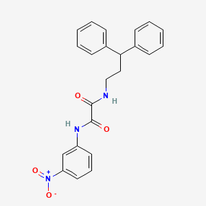 molecular formula C23H21N3O4 B2764732 N1-(3,3-diphenylpropyl)-N2-(3-nitrophenyl)oxalamide CAS No. 941999-71-9