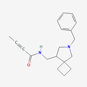 N-[(6-Benzyl-6-azaspiro[3.4]octan-8-yl)methyl]but-2-ynamide