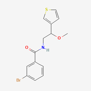 3-bromo-N-(2-methoxy-2-(thiophen-3-yl)ethyl)benzamide