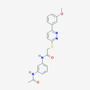 N-(3-acetamidophenyl)-2-((6-(3-methoxyphenyl)pyridazin-3-yl)thio)acetamide