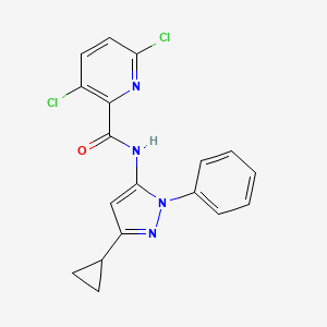 3,6-dichloro-N-(3-cyclopropyl-1-phenyl-1H-pyrazol-5-yl)pyridine-2-carboxamide