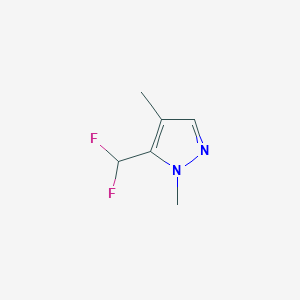 molecular formula C6H8F2N2 B2764760 5-(Difluoromethyl)-1,4-dimethylpyrazole CAS No. 1609470-73-6