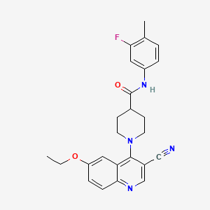 N-(2,4-difluorophenyl)-2-({4-[4-(4-methoxyphenyl)piperazin-1-yl]pyrimidin-2-yl}thio)acetamide