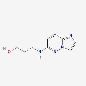3-({Imidazo[1,2-b]pyridazin-6-yl}amino)propan-1-ol
