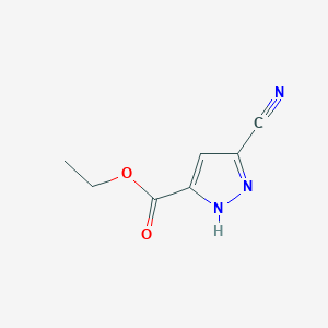 Ethyl 5-cyano-1H-pyrazole-3-carboxylate