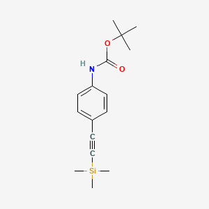 tert-butyl N-{4-[2-(trimethylsilyl)ethynyl]phenyl}carbamate