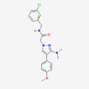N-(3-chlorobenzyl)-2-(3-(dimethylamino)-4-(4-methoxyphenyl)-1H-pyrazol-1-yl)acetamide