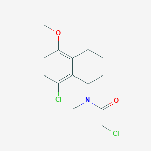 2-Chloro-N-(8-chloro-5-methoxy-1,2,3,4-tetrahydronaphthalen-1-yl)-N-methylacetamide