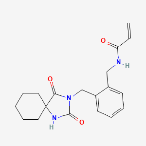 N-{[2-({2,4-dioxo-1,3-diazaspiro[4.5]decan-3-yl}methyl)phenyl]methyl}prop-2-enamide