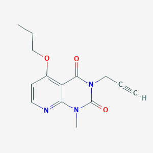 1-methyl-3-(prop-2-yn-1-yl)-5-propoxypyrido[2,3-d]pyrimidine-2,4(1H,3H)-dione