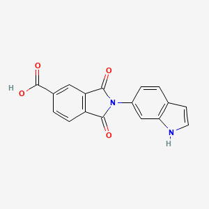 2-(1H-indol-6-yl)-1,3-dioxoisoindoline-5-carboxylic acid