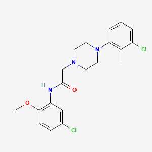 molecular formula C20H23Cl2N3O2 B2764832 N-(5-chloro-2-methoxyphenyl)-2-[4-(3-chloro-2-methylphenyl)piperazin-1-yl]acetamide CAS No. 890600-43-8