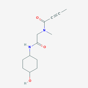 N-[2-[(4-Hydroxycyclohexyl)amino]-2-oxoethyl]-N-methylbut-2-ynamide
