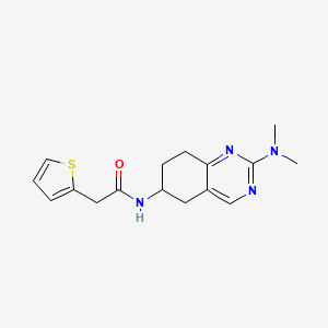 N-[2-(dimethylamino)-5,6,7,8-tetrahydroquinazolin-6-yl]-2-(thiophen-2-yl)acetamide