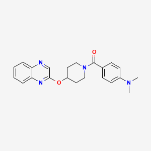(4-(Dimethylamino)phenyl)(4-(quinoxalin-2-yloxy)piperidin-1-yl)methanone
