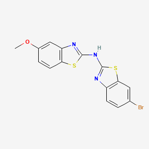 N-(6-bromo-1,3-benzothiazol-2-yl)-5-methoxy-1,3-benzothiazol-2-amine