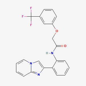 N-(2-(imidazo[1,2-a]pyridin-2-yl)phenyl)-2-(3-(trifluoromethyl)phenoxy)acetamide