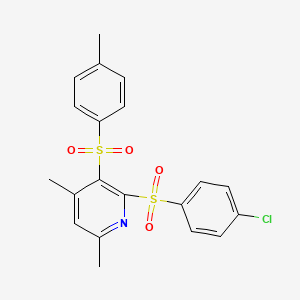4-Chlorophenyl 4,6-dimethyl-3-[(4-methylphenyl)sulfonyl]-2-pyridinyl sulfone