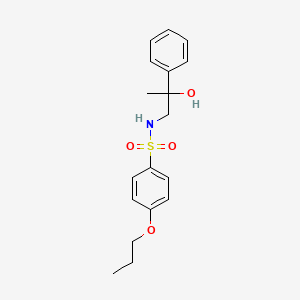 N-(2-hydroxy-2-phenylpropyl)-4-propoxybenzenesulfonamide