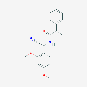 molecular formula C19H20N2O3 B2764864 N-[Cyano-(2,4-dimethoxyphenyl)methyl]-2-phenylpropanamide CAS No. 1645363-47-8