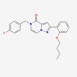 2-(2-butoxyphenyl)-5-(4-fluorobenzyl)pyrazolo[1,5-a]pyrazin-4(5H)-one