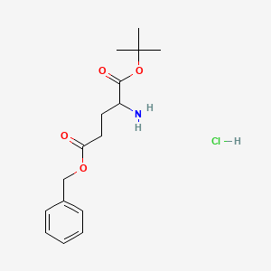 molecular formula C16H24ClNO4 B2764880 H-D-Glu(Obzl)-OtBu.HCl CAS No. 105590-97-4; 90159-60-7