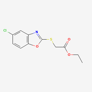 Ethyl [(5-chloro-1,3-benzoxazol-2-yl)thio]acetate