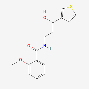 N-(3-hydroxy-3-(thiophen-3-yl)propyl)-2-methoxybenzamide